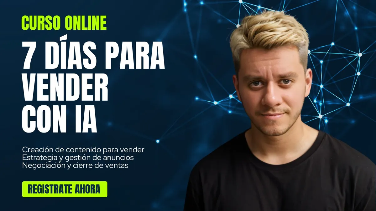 Curso online "7 días para vender con IA"