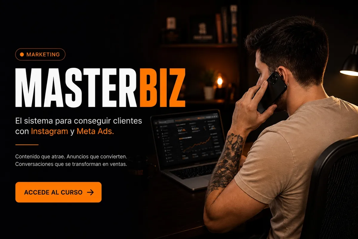 Masterbiz: Curso online para conseguir clientes con Instagram y Meta Ads